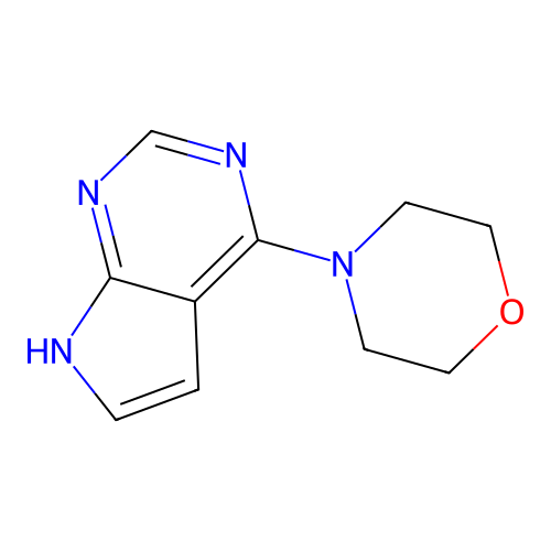 4-{7H-Pyrrolo[2,3-d]pyrimidin-4-yl}morpholine structure