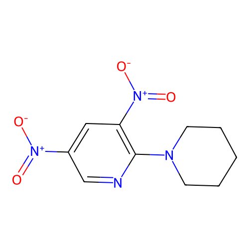 3,5-Bisnitro-2-(1-piperidinyl)pyridine structure