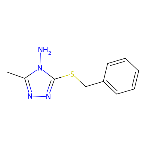 3-(benzylsulfanyl)-5-methyl-4H-1,2,4-triazol-4-amine structure