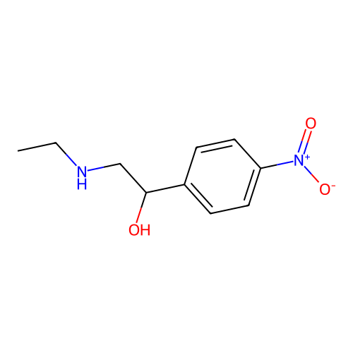 2-Ethylamino-1-(4-nitro-phenyl)-ethanol structure