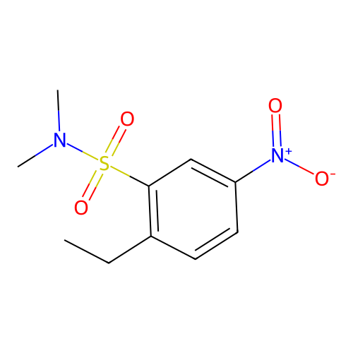 2-ethyl-N,N-dimethyl-5-nitrobenzene-1-sulfonamide structure
