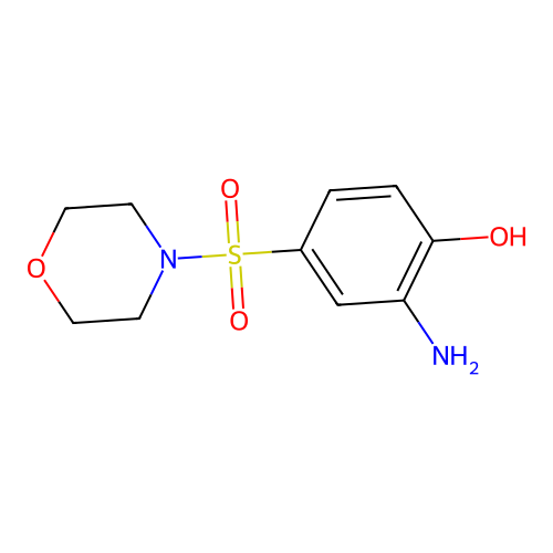 2-Amino-4-(morpholine-4-sulfonyl)phenol structure
