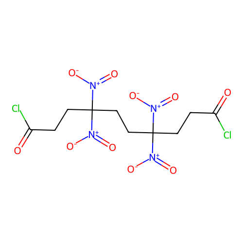 4,4,7,7-tetranitrodecanedioyl Dichloride structure