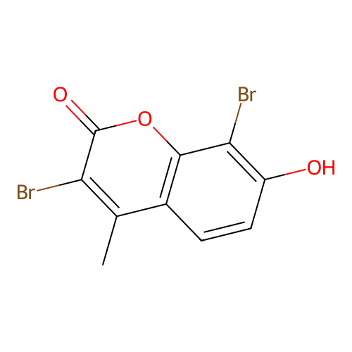 3,8-Dibromo-7-hydroxy-4-methylchromen-2-one structure