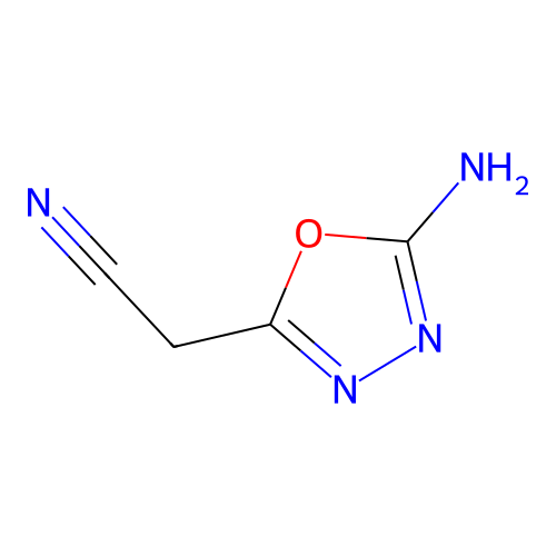 2-(5-氨基-1,3,4-噁二唑-2-基)乙腈 structure