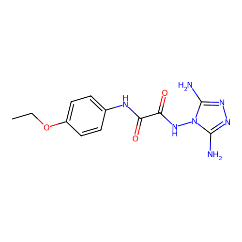 N-(3,5-Diimino-1,2,4-triazolidin-4-yl)-N'-(4-ethoxyphenyl)ethanediamide structure