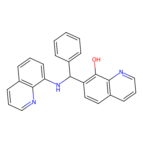 7-(Phenyl(8-quinolinylamino)methyl)-8-quinolinol structure