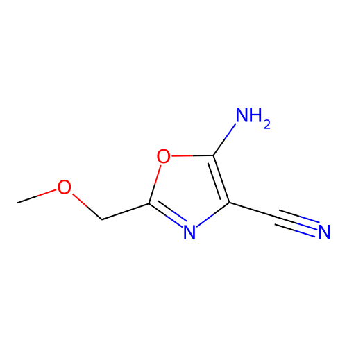 5-Amino-2-(methoxymethyl)-1,3-oxazole-4-carbonitrile structure