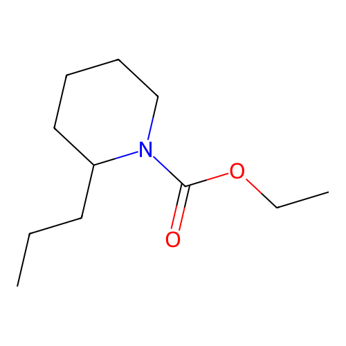 Ethyl 2-propylpiperidine-1-carboxylate structure
