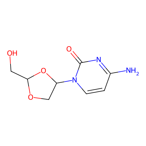 4-Amino-1-[2-(hydroxymethyl)-1,3-dioxolan-4-yl]pyrimidin-2-one structure