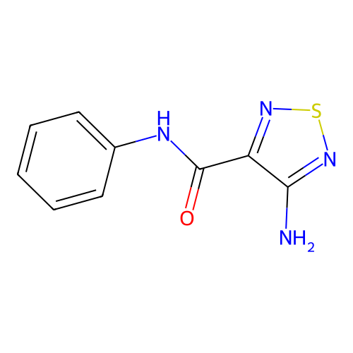 4-amino-N-phenyl-1,2,5-thiadiazole-3-carboxamide structure