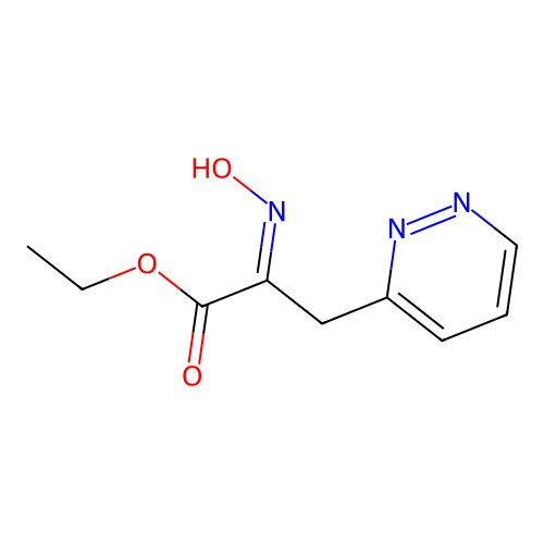 3-Pyridazinepropanoicacid, a-(hydroxyimino)-, ethyl ester structure