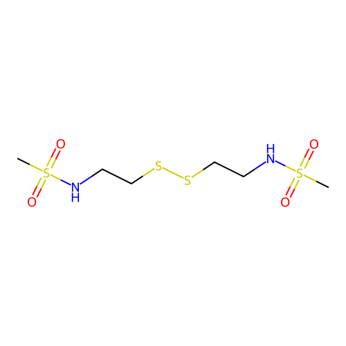 Bis[2-mesylamidoethyl]disulfide structure