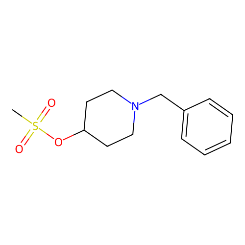 1-Benzylpiperidin-4-yl methanesulfonate structure
