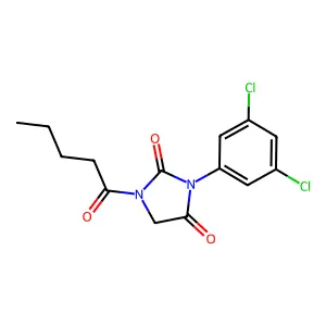 3-(3,5-Dichlorophenyl)-1-pentanoylimidazolidine-2,4-dione structure