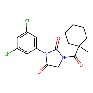 3-(3,5-Dichlorophenyl)-1-(1-methylcyclohexanecarbonyl)imidazolidine-2,4-dione structure