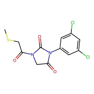 2,4-Imidazolidinedione, 3-(3,5-dichlorophenyl)-1-((methylthio)acetyl)- structure