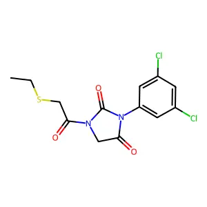 2,4-Imidazolidinedione, 3-(3,5-dichlorophenyl)-1-((ethylthio)acetyl)- structure