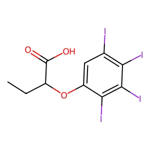 2-(2,3,4,5-四碘苯氧基)丁酸 structure