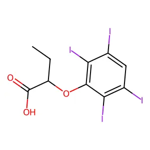 2-(2,3,5,6-四碘苯氧基)丁酸 structure