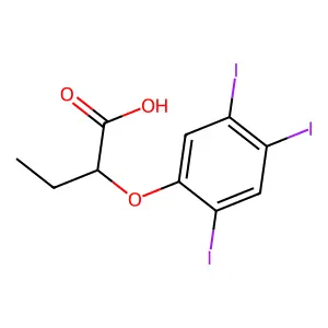 2-(2,4,5-三碘苯氧基)丁酸 structure