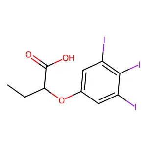 2-(3,4,5-三碘苯氧基)丁酸 structure