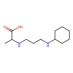 N-(3-(Cyclohexylamino)propyl)alanine structure