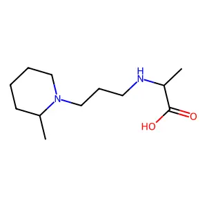 N-(3-(2-Methyl-1-piperidinyl)propyl)alanine structure