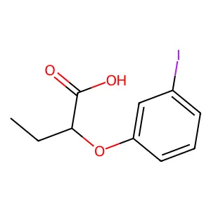 2-(3-碘苯氧基)丁酸 structure