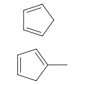 Cyclopenta-1,3-diene; 1-methylcyclopenta-1,3-diene structure