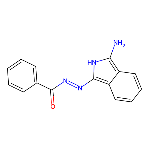N'-[(1Z)-3-amino-1H-isoindol-1-ylidene]benzohydrazide structure
