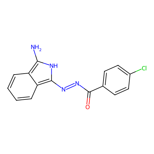 N'-[(1Z)-3-amino-1H-isoindol-1-ylidene]-4-chlorobenzohydrazide structure