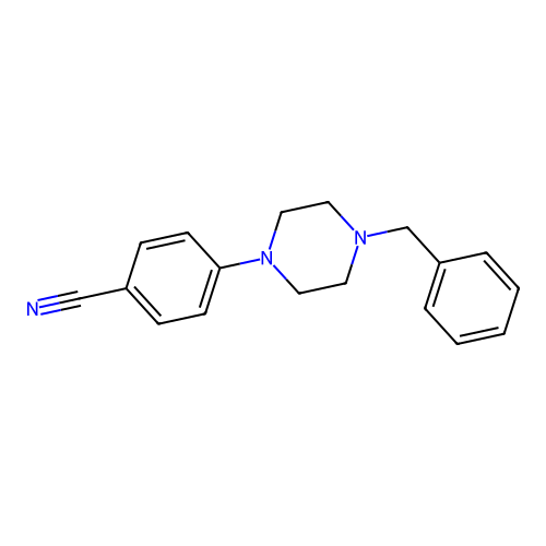 4-(4-Benzylpiperazin-1-yl)benzonitrile structure