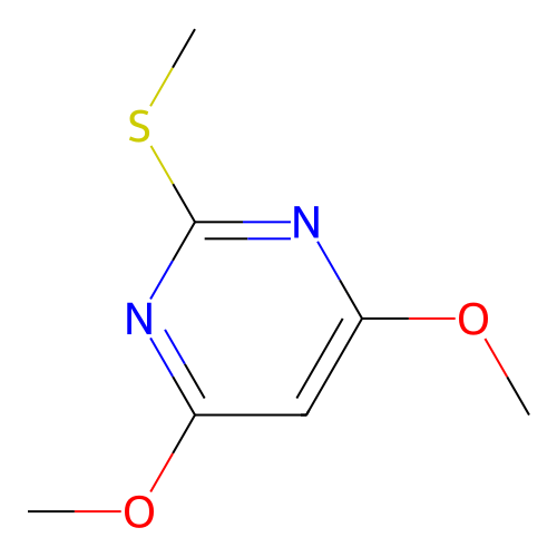 4,6-Dimethoxy-2-methylthiopyrimidine structure