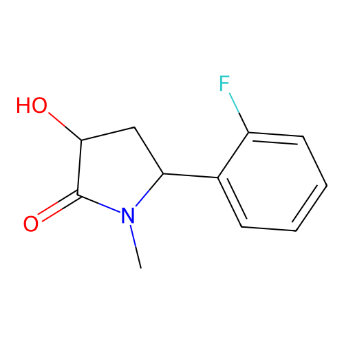 5-(2-Fluorophenyl)-3-hydroxy-1-methylpyrrolidin-2-one structure
