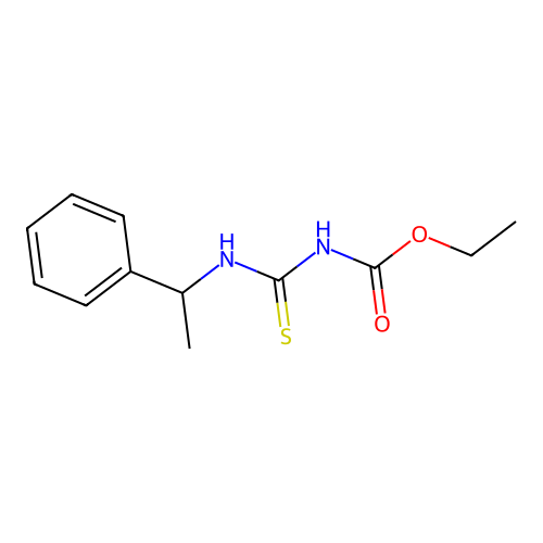ethyl N-(1-phenylethylcarbamothioyl)carbamate structure