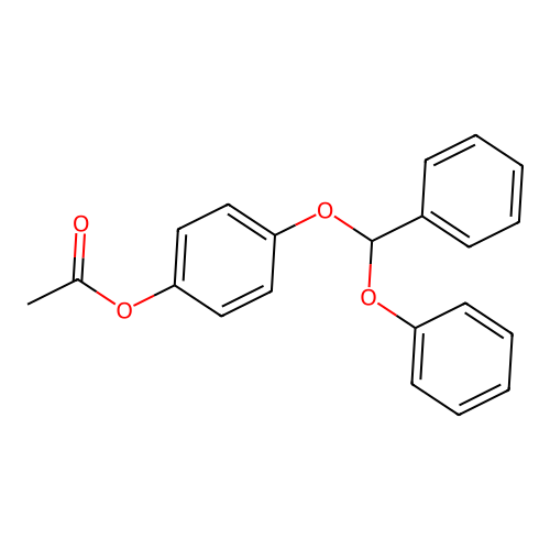 4-(Phenoxy(phenyl)methoxy)phenyl acetate structure