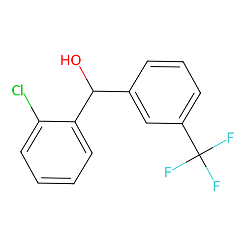 (2-Chlorophenyl)(3-(trifluoromethyl)phenyl)methanol structure