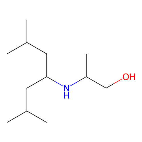 2-[(2,6-Dimethylheptan-4-yl)amino]propan-1-ol structure