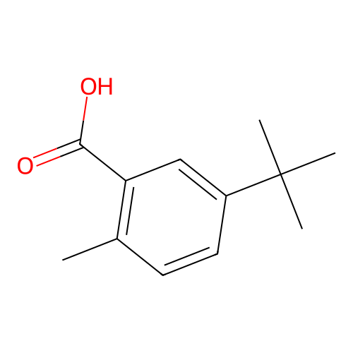 5-Tert-butyl-2-methylbenzoic acid structure