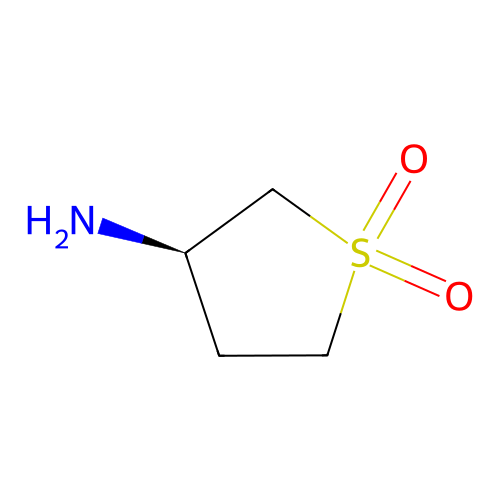 (3R)-3-amino-1lambda6-thiolane-1,1-dione structure