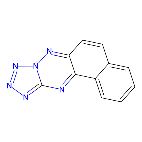 Naphtho[1,2-E]tetrazolo[1,5-b]1,2,4-triazine structure