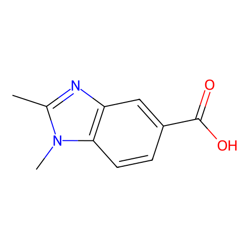 1,2-dimethyl-1H-1,3-benzodiazole-5-carboxylic acid structure