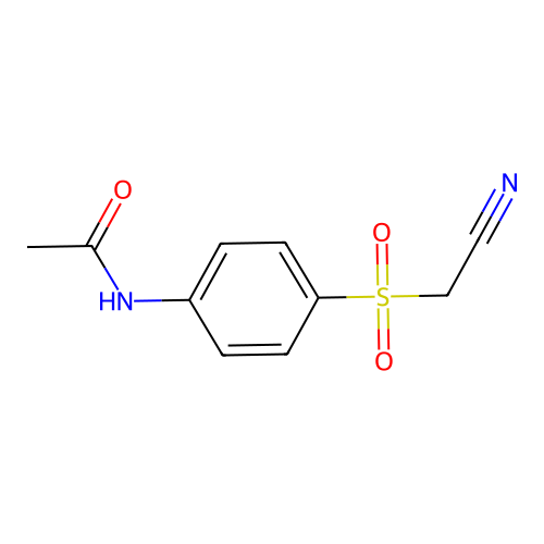 4-(乙酰氨基苯磺酰基)乙腈 structure