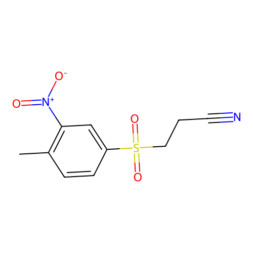 3-[(4-Methyl-3-nitrophenyl)sulfonyl]propanenitrile structure