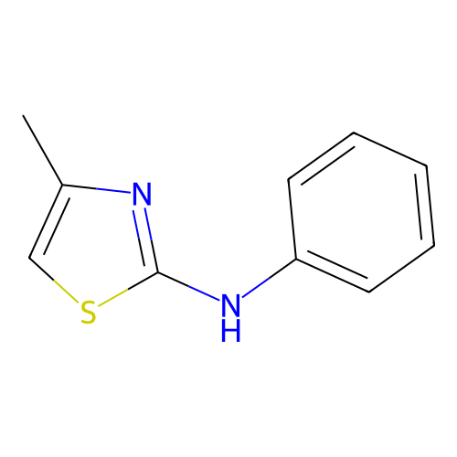 4-methyl-N-phenyl-1,3-thiazol-2-amine structure