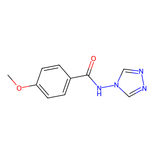 4-methoxy-N-(4H-1,2,4-triazol-4-yl)benzamide structure