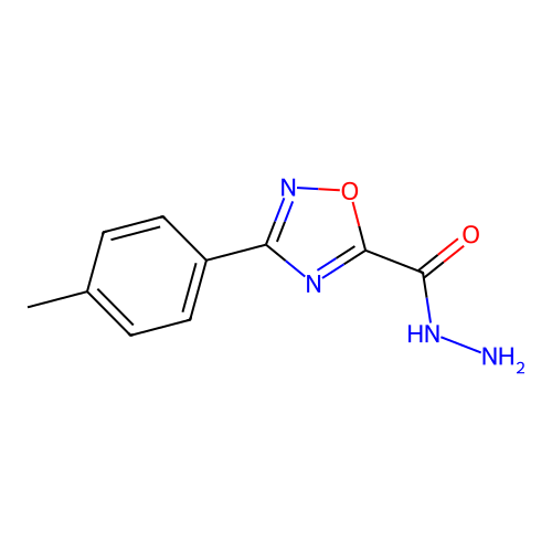 3-(4-Methylphenyl)-1,2,4-oxadiazole-5-carbohydrazide structure