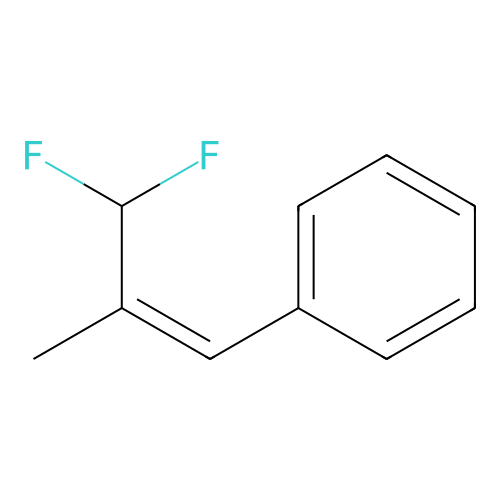 (3,3-Difluoro-2-methylprop-1-enyl)benzene structure