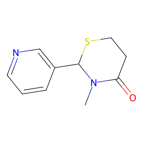 3-Methyl-2-pyridin-3-yl-1,3-thiazinan-4-one structure